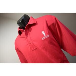 Bobby Jones Golf Polo Wicking Stretch Performance Dry Fitting Red Size Large
